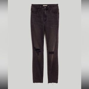 Madewell Curvy High Rise Skinny Jeans in Black Sea Wash size 27